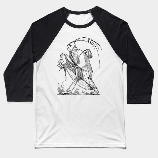 Grotesque #36 The Drolatic Dreams of Pantagruel (1565) Baseball T-Shirt by n23tees